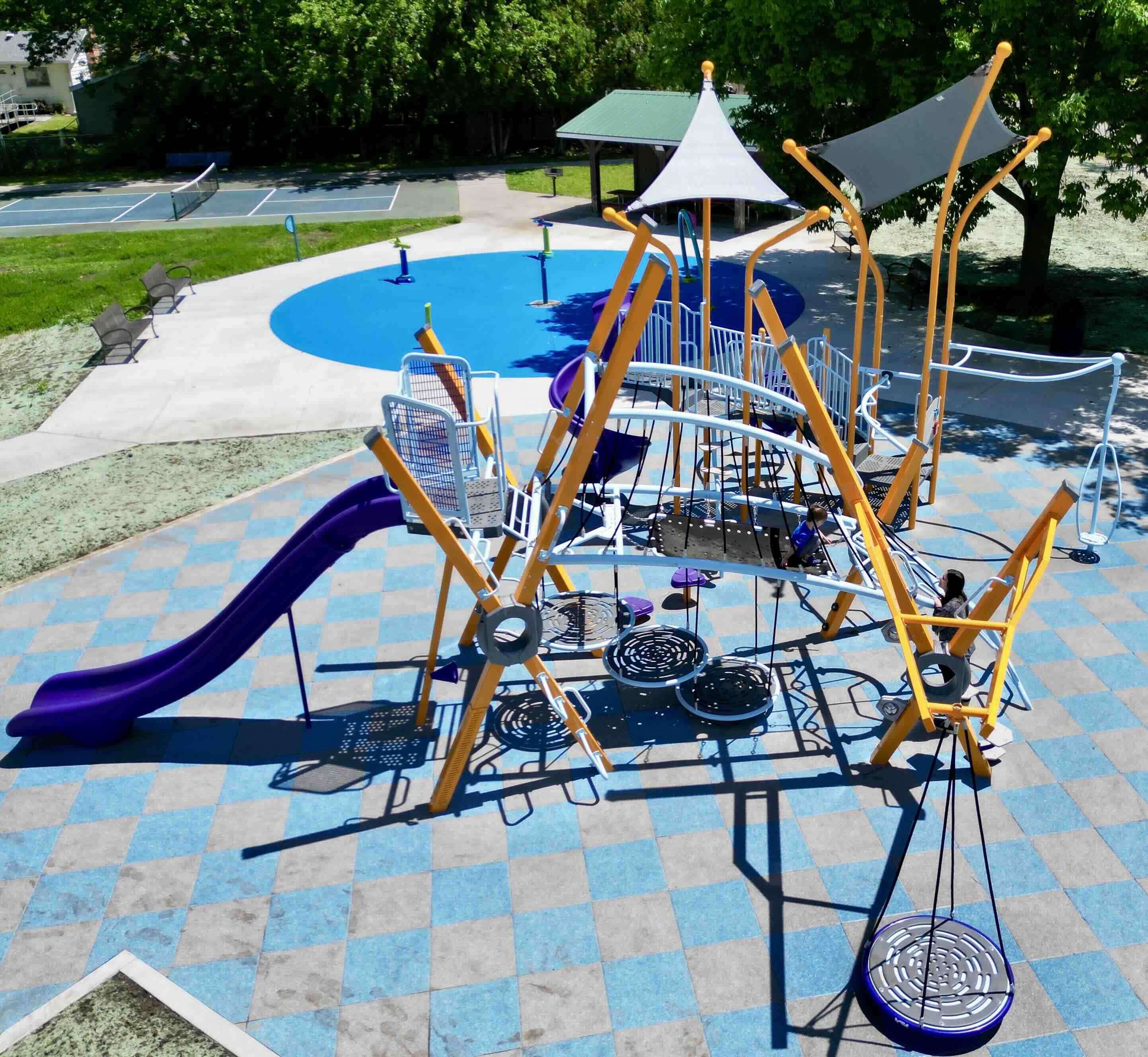 NDS Inclusive Playground with Ziplines